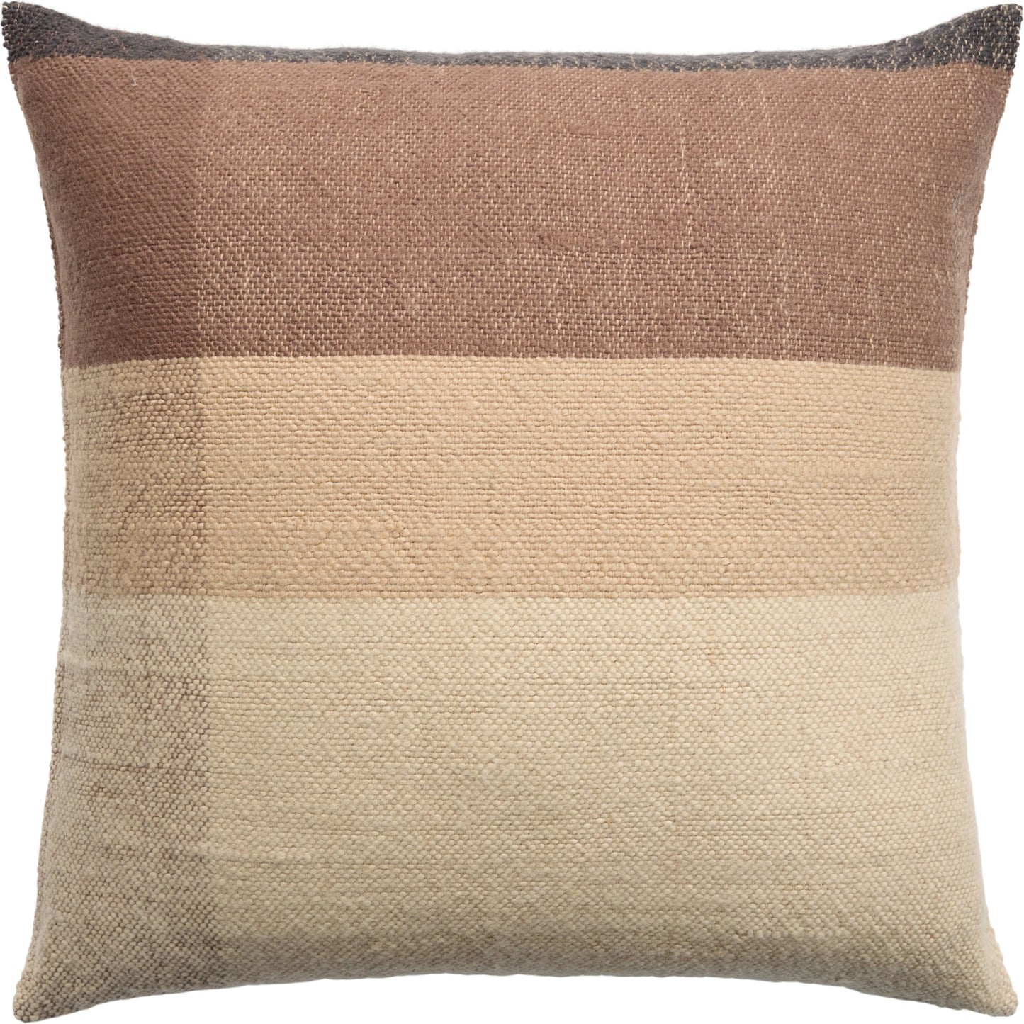 001 SI-2123675,SI-2123676 | Primary Silo | Margosa MGP08 Pillow by Jaipur Living in natural, brown. Made from 100% wool in a cottage & farmhouse style.