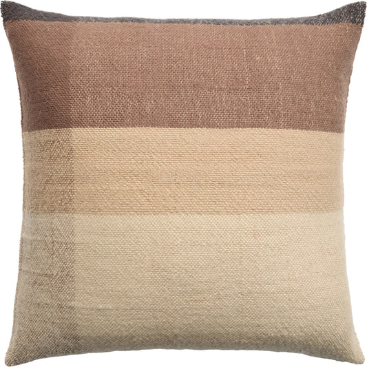 Margosa MGP08 Pillow by Jaipur Living in natural, brown. Made from 100% wool in a cottage & farmhouse style.