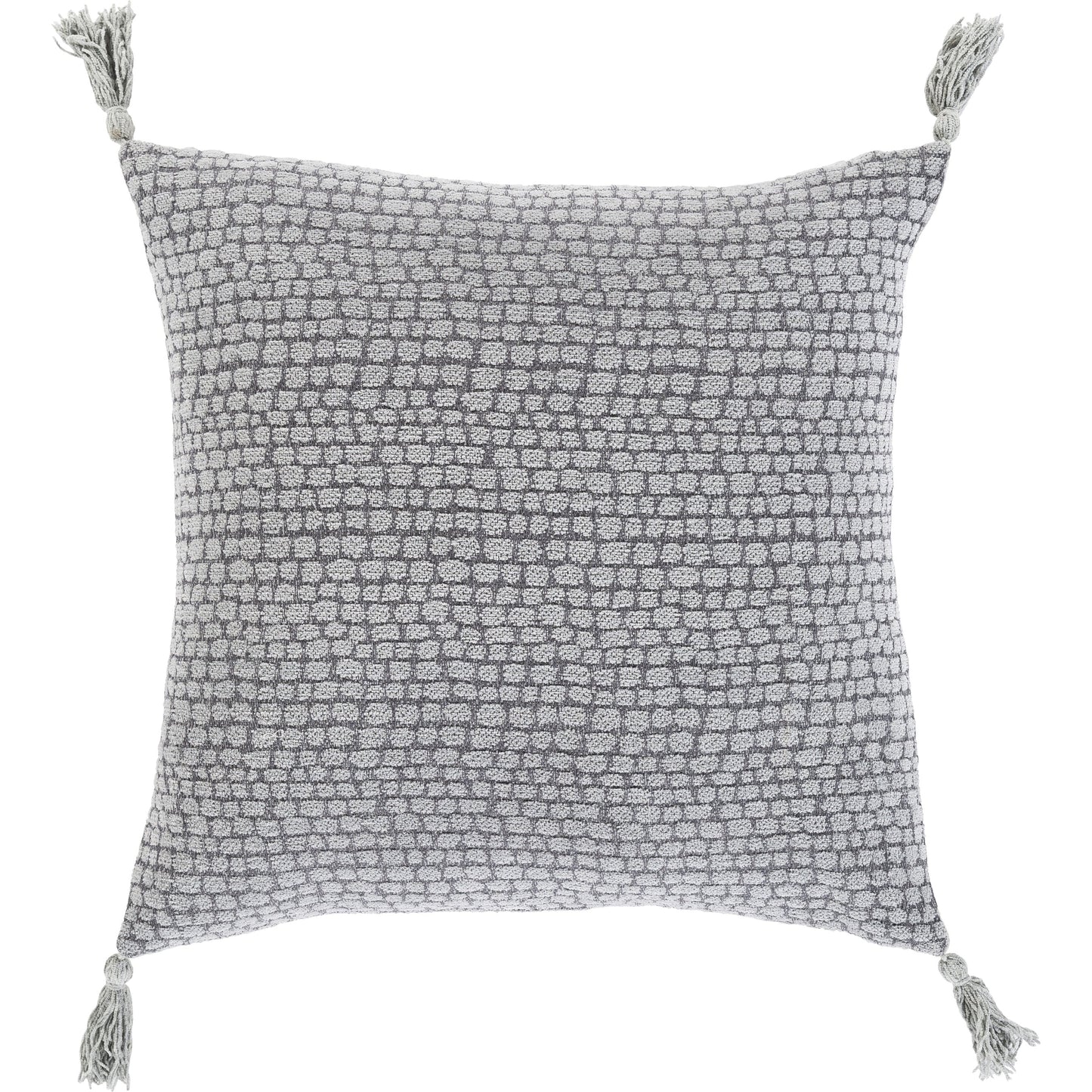001 SR-880659,SR-880660 | Additional Silo | Madagascar Pillow - 9450 by Surya in medium gray. Made from 100% cotton in a modern style.