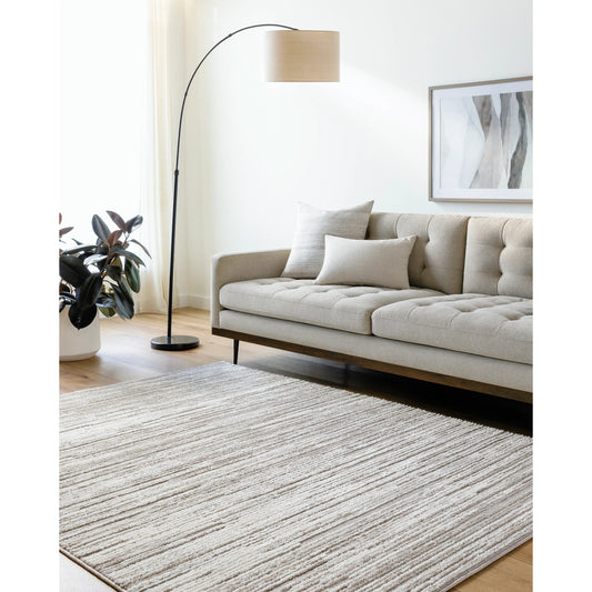 Maguire Rug - 494911 by Livabliss in light brown, off-white. Made from face: 40% polypropylene, 60% polyester, warp: 100% polyester in a unique style.