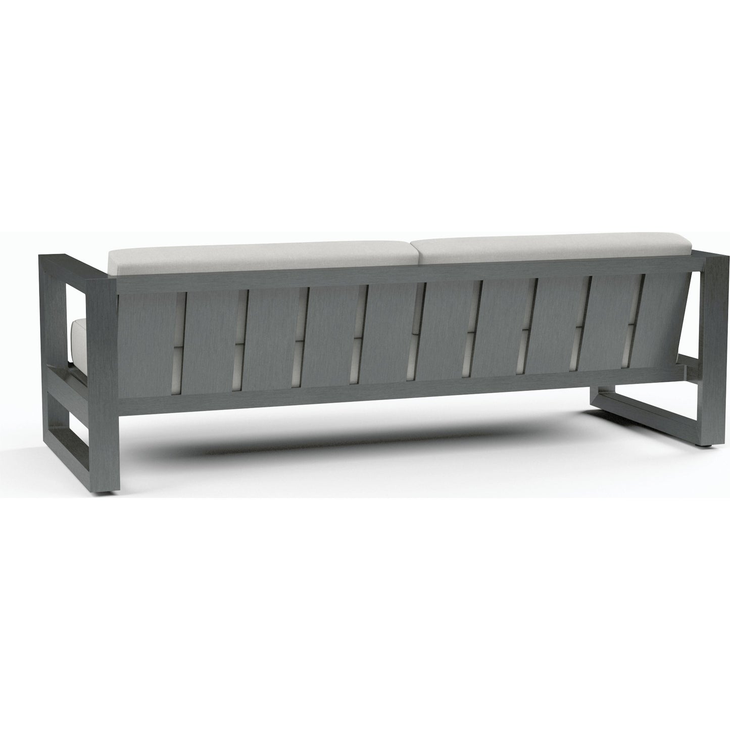 002 SI-2166974 | Additional Silo | Redondo Outdoor Sofa by Sunset West in slate. Made from aluminum in a modern style.