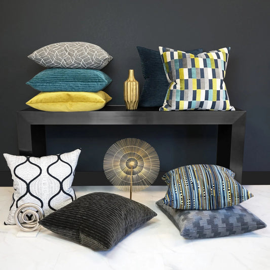 Caramba Pillow by DV Kap Home. Made from 92.98% polyester, 7.02% cotton in a transitional style.