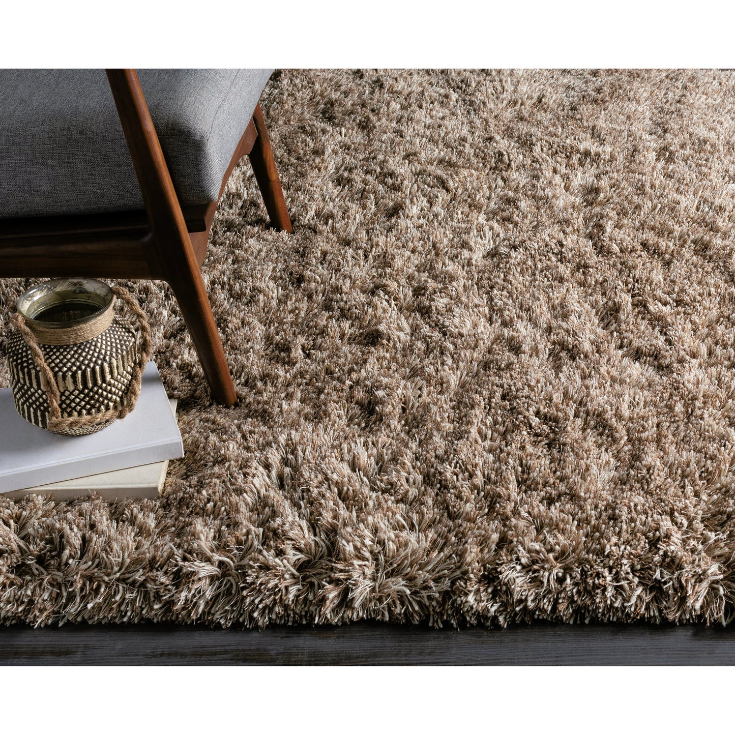 013 18147-41454,18147-43875,18147-9708,18147-9709 | Closeup | Milan MIL-5000 Rug by Surya in charcoal, olive, beige. Made from 80% new zealand wool, 20% polyester in a unique style.