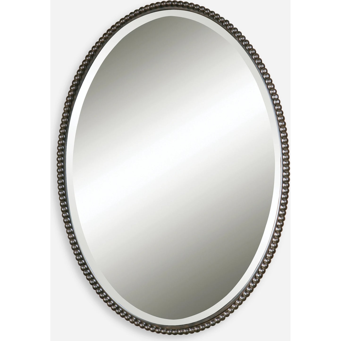 001 S-251558 | Primary Silo | Sherise Oval Mirror by Uttermost. Made from metal, glass in a modern style.
