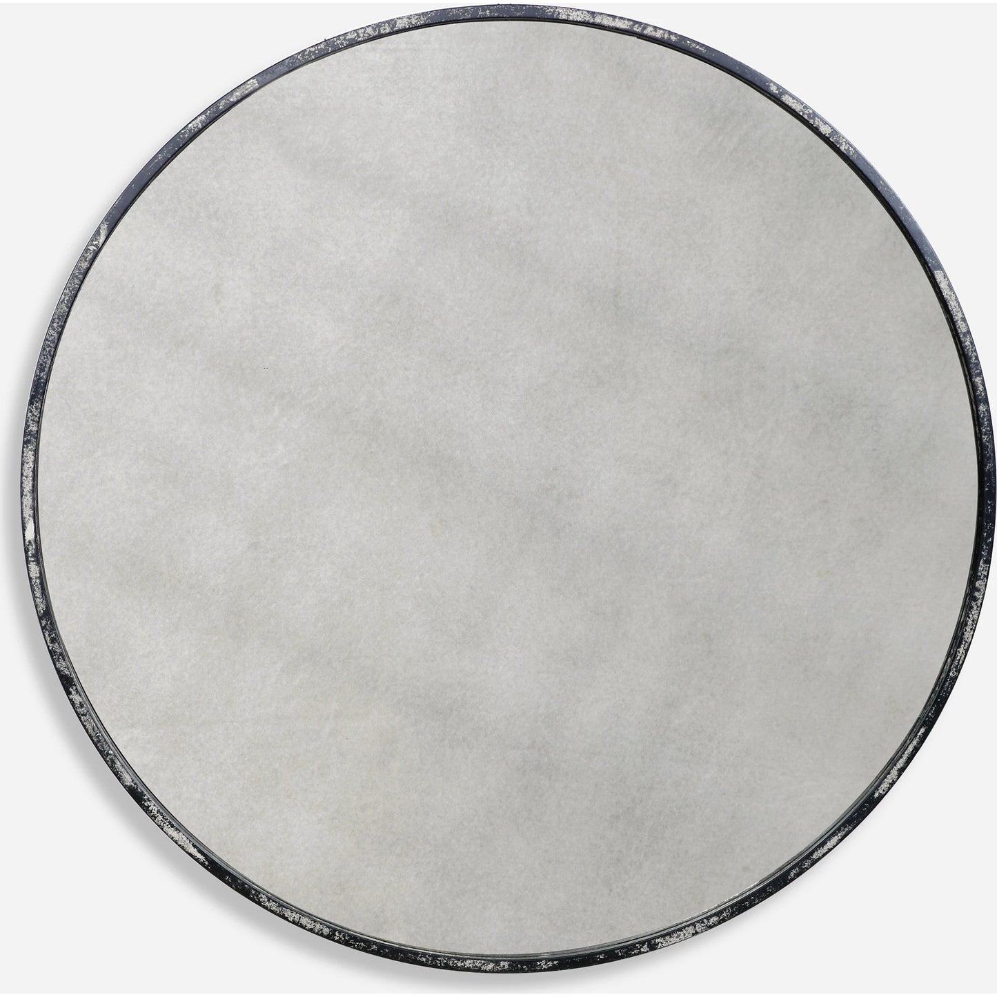001 SR-766618 | Primary Silo | Argand Industrial Round Mirror by Uttermost. Made from metal, mdf, glass in a modern style.