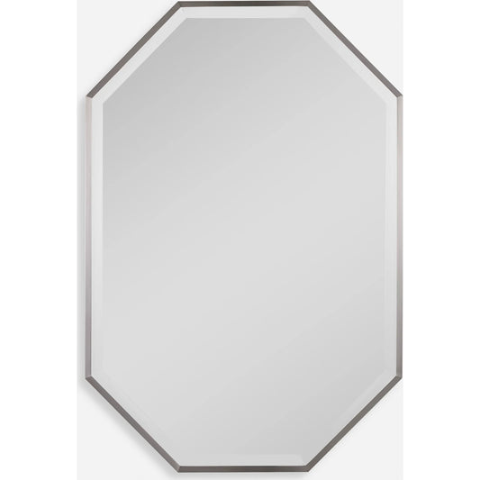 Stuartson Octagon Vanity Mirror by Uttermost. Made from stainless steel, mdf, glass in a transitional style.