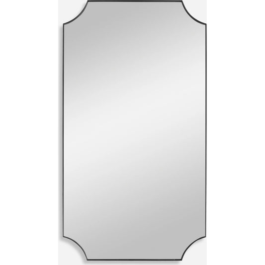 Lennox Scalloped Corner Mirror by Uttermost. Made from unique in a transitional style.