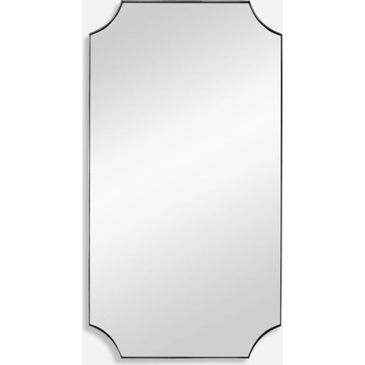 Lennox Scalloped Corner Mirror by Uttermost. Made from unique in a transitional style.