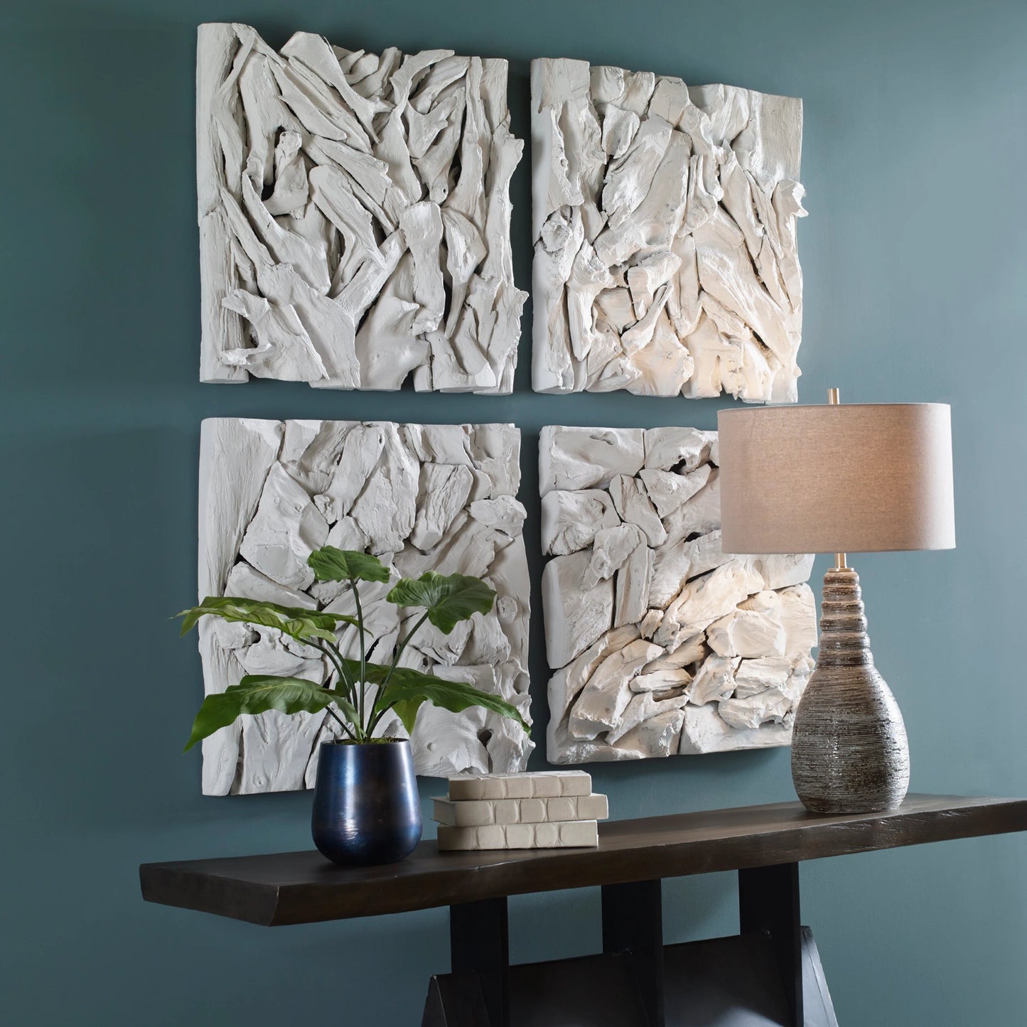 004 SI-1750286 | Lifestyle | Rio Wood Wall Decor by Uttermost in whitewashed. Made from teak branch 100% in a eclectic & global style.