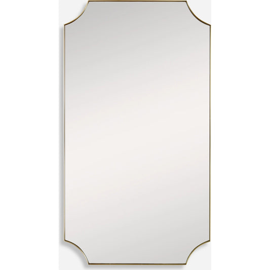 Lennox Scalloped Corner Mirror by Uttermost. Made from unique in a transitional style.