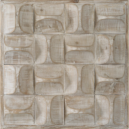 Pickford Wall Decor, Natural by Uttermost in ivory. Made from fir, mdf in a modern style.