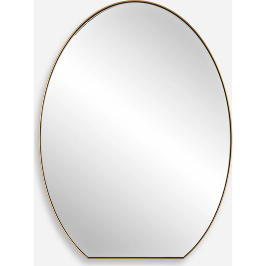 Cabell Oval Mirror by Uttermost in brass. Made from stainless steel, mdf, glass in a modern style.