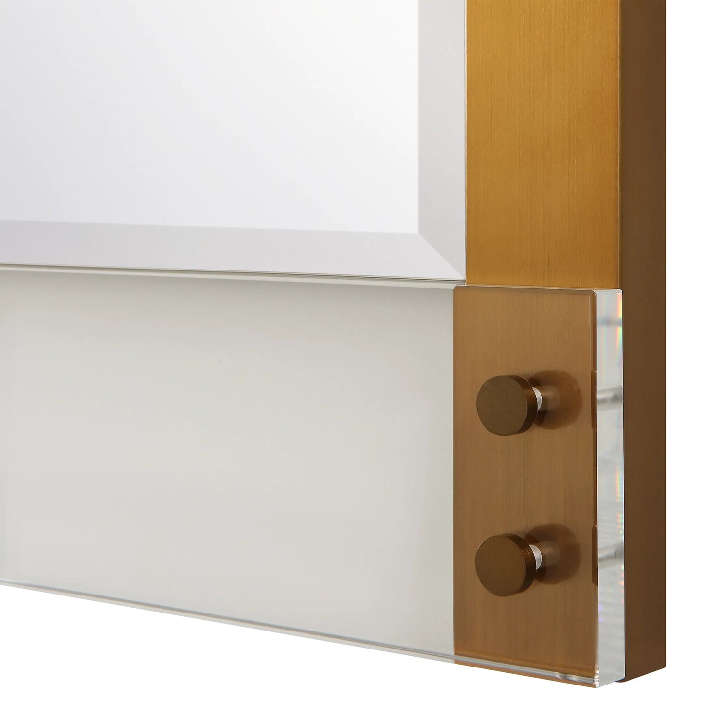 005 SI-2146815 | Unknown | Nera Plated Mirror by Uttermost in brass. Made from stainless steel, acrylic, mirror, mdf in a modern style.