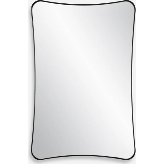 Loudon Vanity Mirror by Uttermost in black. Made from iron, mdf, glass in a transitional style.