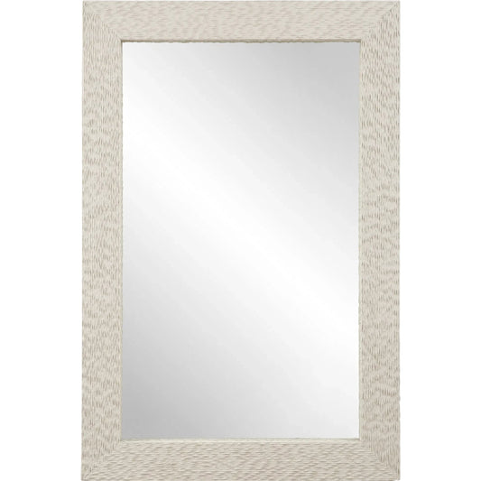 Everett Mirror by Uttermost in ivory. Made from mirror, man made stone, mdf in a transitional style.
