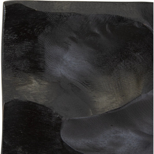 Malosi Wall Decor by Uttermost in black. Made from suar wood in a modern style.
