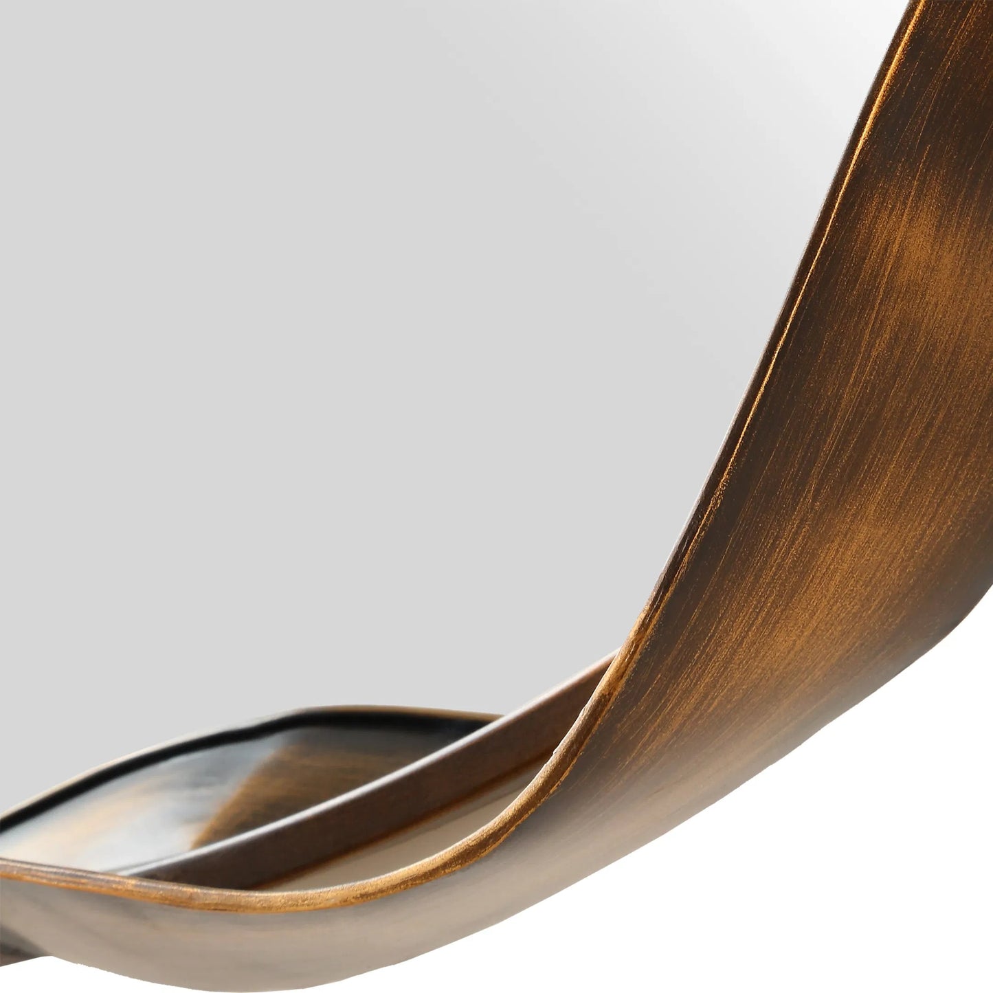 005 SI-2295171 | Unknown | Catch the Wave Round Mirror by Uttermost in bronze. Made from mirror, mdf, iron in a unique style.