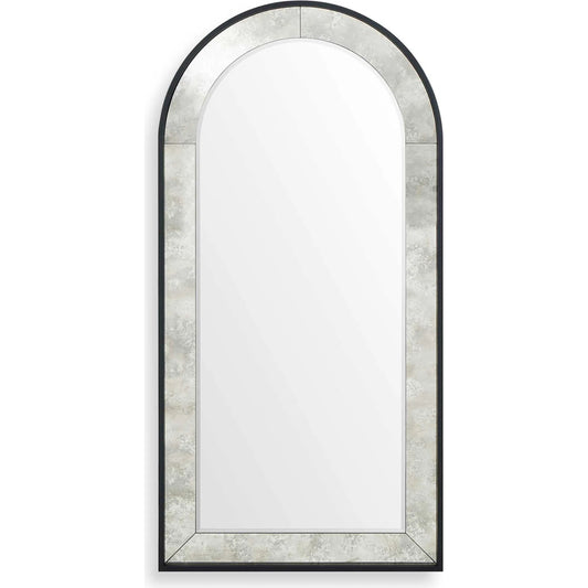 Marlowe Antique Arch Mirror by Uttermost in black. Made from iron, mirror, mdf in a transitional style.