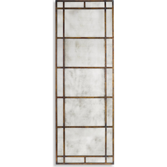 Avidan Mirror by Uttermost in gold. Made from metal in a modern style.