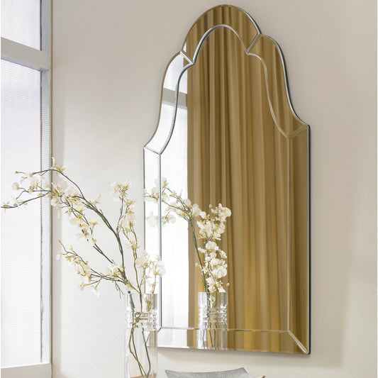 Hovan Frameless Arched Mirror by Uttermost. Made from wood, mirrors in a transitional style.