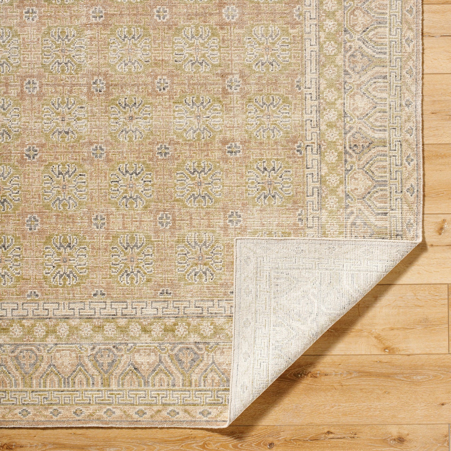 002 SI-2165438,SI-2165439,SI-2165440,SI-2165441,SI-2165442 | Closeup | Marisa Rug - 534649 by Surya in khaki, warm grey, ash. Made from wool in a unique style.