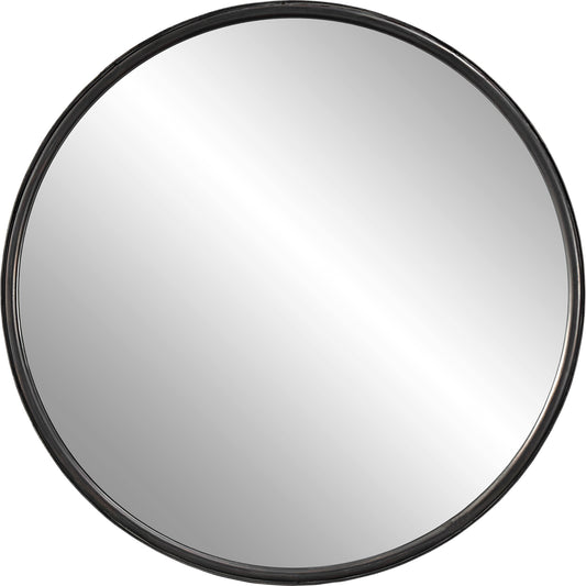 Dawsyn Mirror by Uttermost in aged black. Made from mdf, iron, mirror in a modern style.