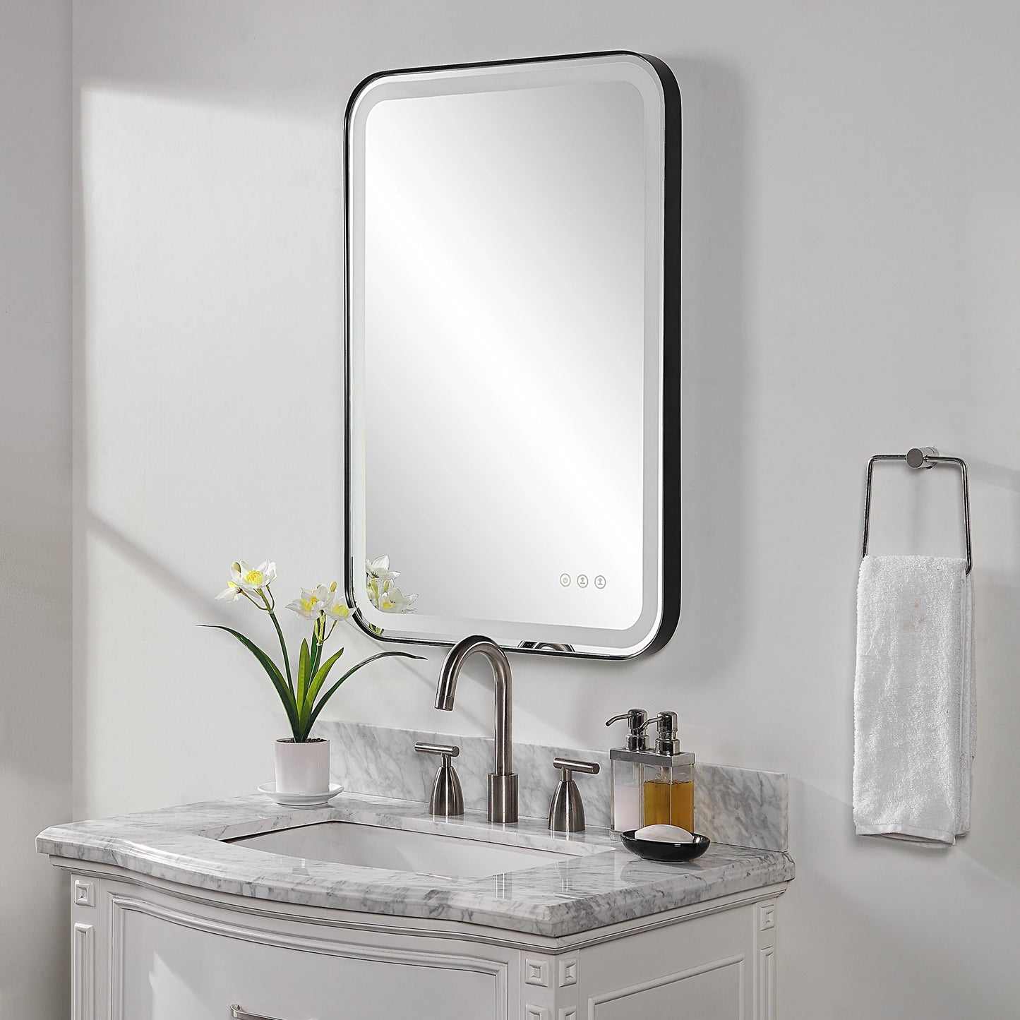 007 SI-1981192 | Lifestyle | Crofton Lighted Vanity Mirror by Uttermost. Made from unique in a modern style.