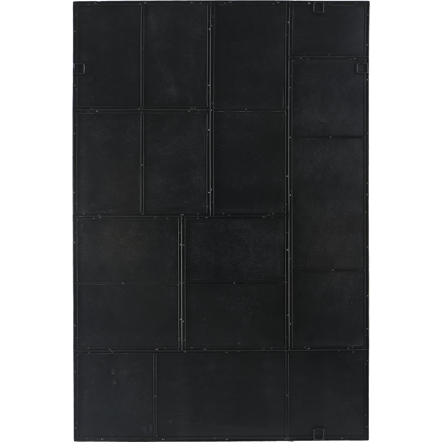 005 SI-1981222 | Additional Silo | Puzzle Piece Mirror by Uttermost in black. Made from mirror, iron, mdf in a modern style.