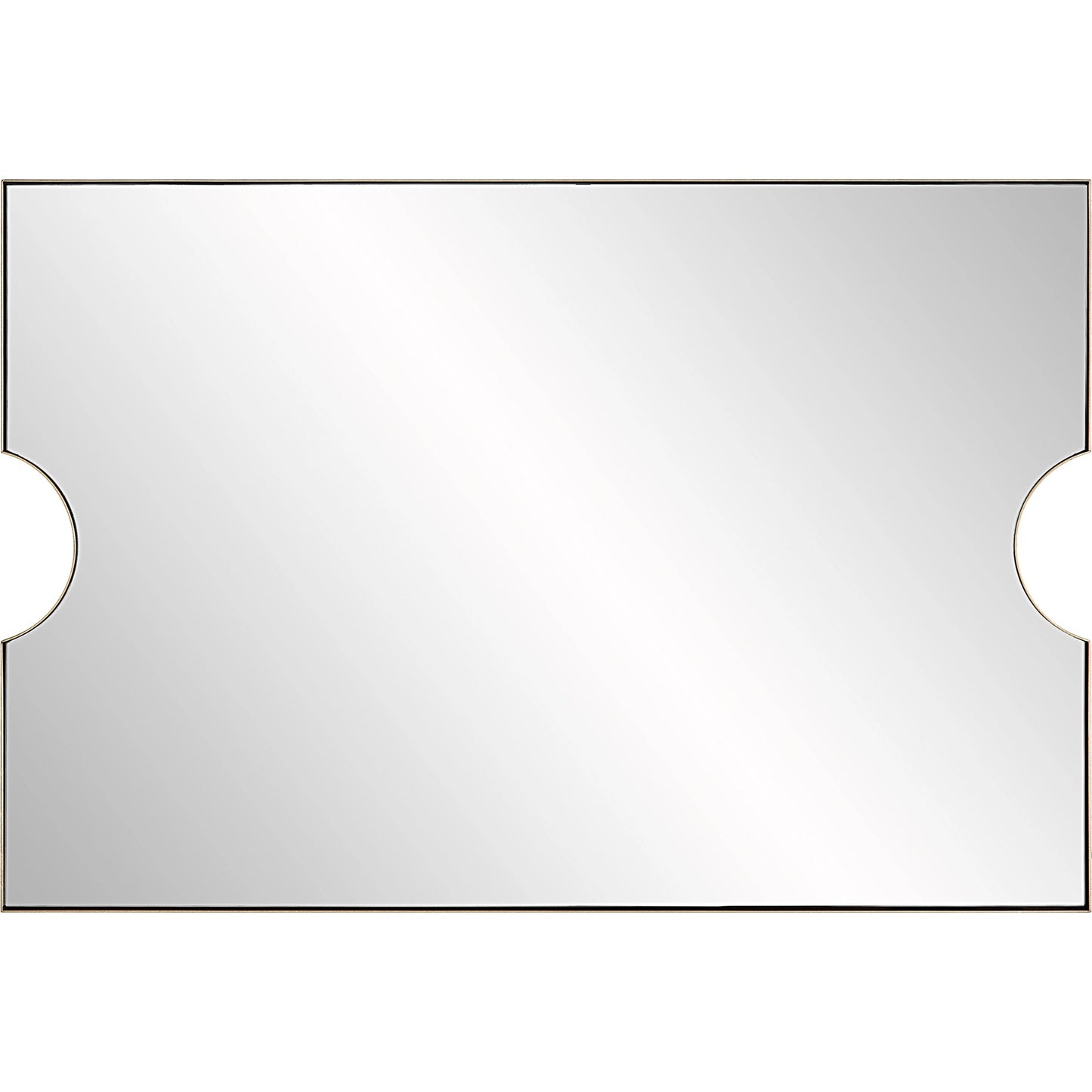 003 SI-2108084 | Additional Silo | Ticket Vanity Mirror by Uttermost in gold. Made from iron, mirror, mdf in a modern style.