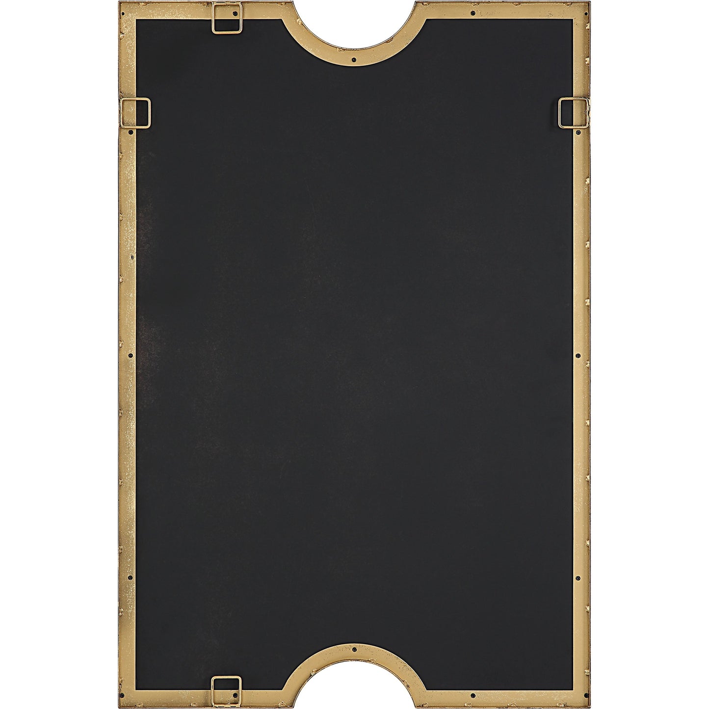 005 SI-2108084 | Additional Silo | Ticket Vanity Mirror by Uttermost in gold. Made from iron, mirror, mdf in a modern style.