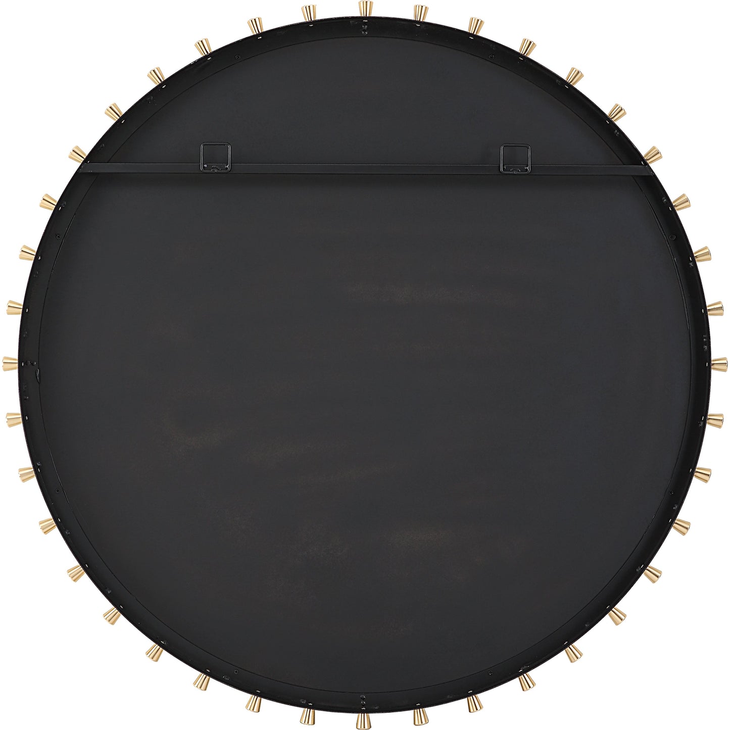 004 SI-2108087 | Additional Silo | Cosmopolitan Round Mirror by Uttermost in brass. Made from iron, mirror, mdf, aluminium alloy in a modern style.