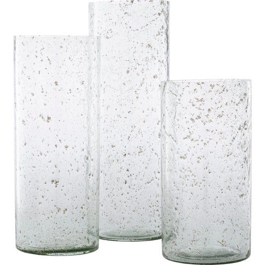 001 S-348264 | Primary Silo | Mist - 23614 (Set of 3) by Livabliss in translucent. Made from glass in a transitional style.