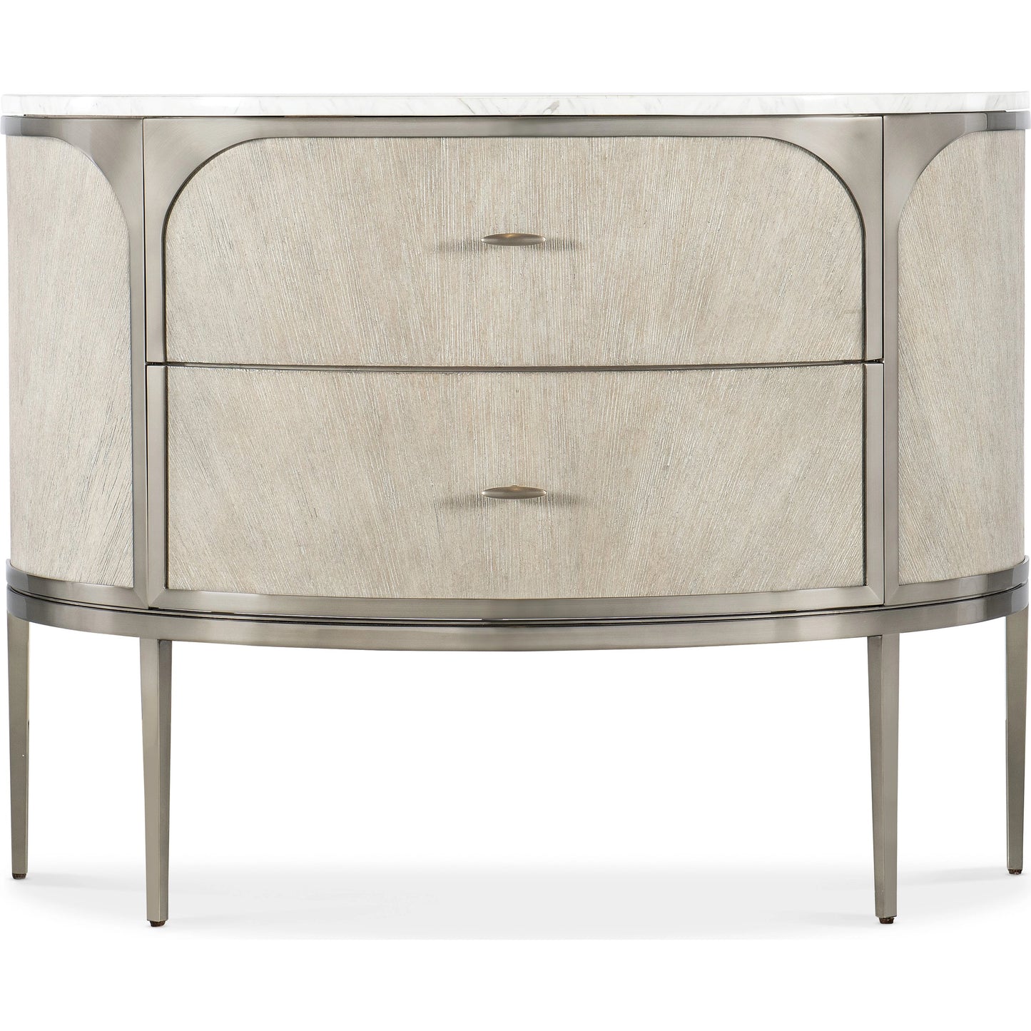 003 SI-2133679 | Additional Silo | Modern Mood Two Drawer Nightstand by Hooker Furniture. Made from oak veneers, metal, marble in a modern style.