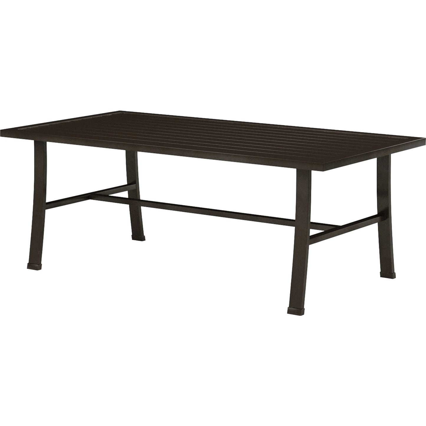 001 SI-2167007 | Primary Silo | La Outdoor Jolla Coffee Table by Sunset West in espresso. Made from aluminum in a modern style.