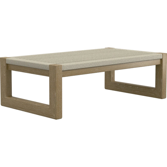Sedona Outdoor Coffee Table by Sunset West in teak. Made from teak in a modern style.