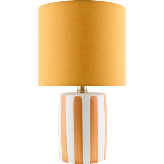 Melbu Tall Accent Table Lamp by Livabliss in glazed. Made from ceramic, linen, polyester in a eclectic & global style.