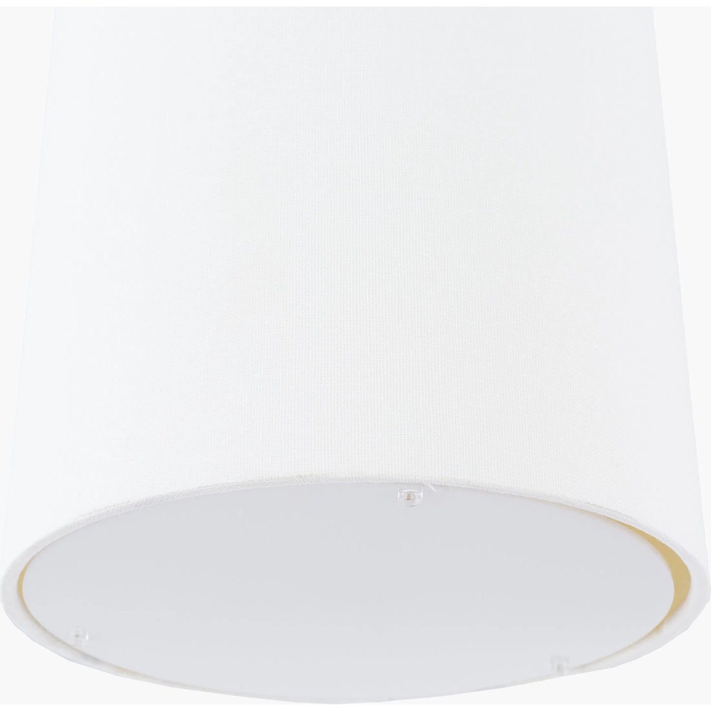 002 S-347921 | Closeup | Malani Ceiling Light - 23161 by Surya in metallic brass, white, translucent and n/a, white. Made from cotton, metal in a traditional style.