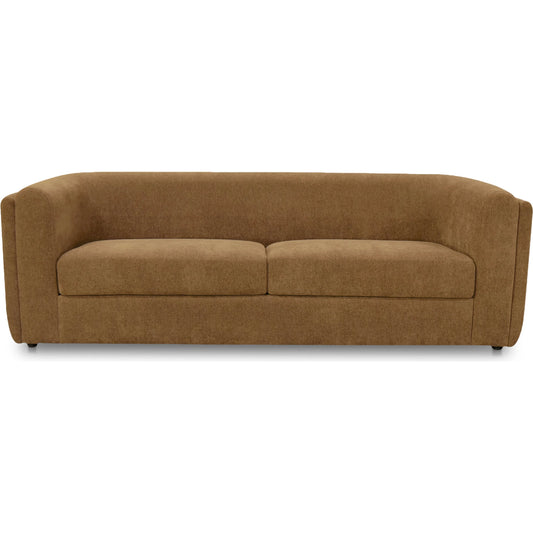 Alora Sofa by Moe's Home Collection. Made from upholstery: 100% polyester, rubber wood, plywood frame, foam, fiber seat in a modern style.