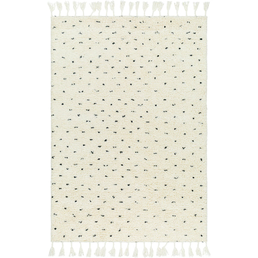 Mirela Rug - 484626 by Livabliss in cream, black. Made from face: 100% wool, warp: 100% cotton in a unique style.