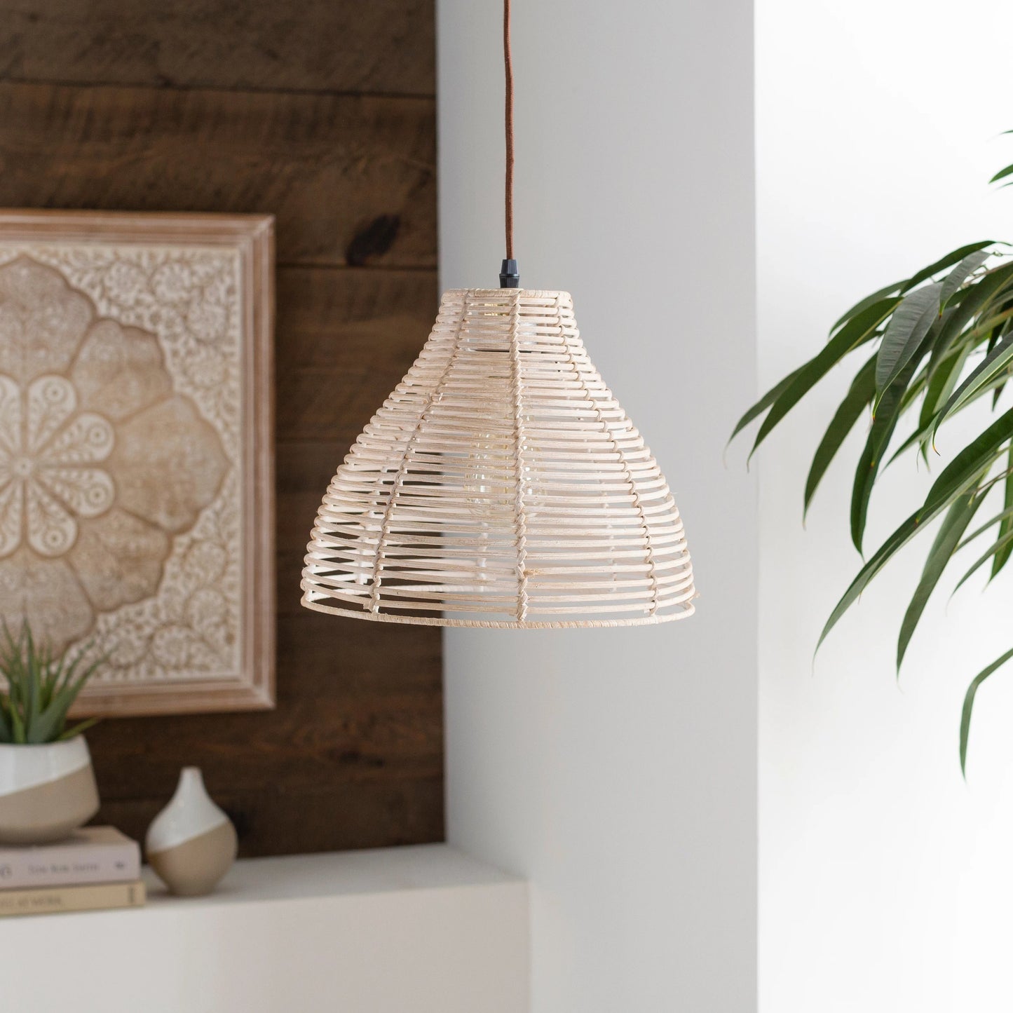 003 SR-754758 | Lifestyle | Manning - 23467 by Surya in gray, translucent. Made from rattan in a coastal style.