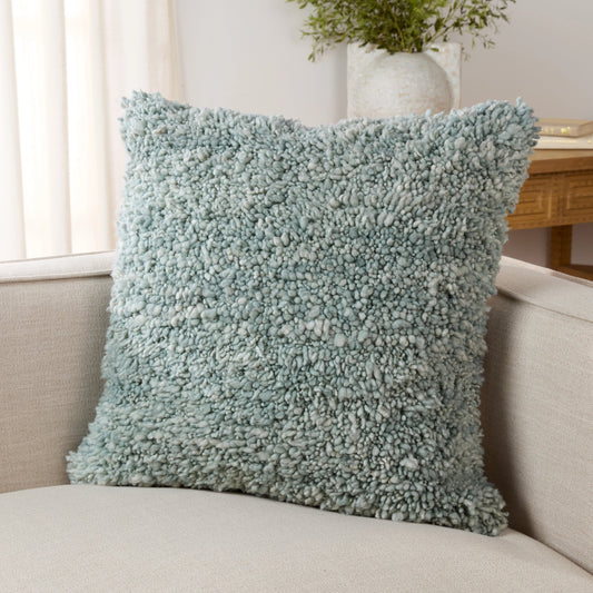 Montane MNT03 Pillow by Jaipur Living in gray. Made from 100% wool in a modern style.