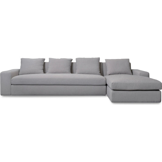 008 SI-2368369 | Primary Silo | Thomas Sectional by Moe's Home Collection. Made from upholstery: 100% polyester, 70% feather, 30% fiber fill, solid wood, plywood frame in a transitional style.