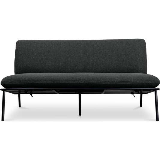 Salma Outdoor Sofa by Moe's Home Collection. Made from stainless steel frame, 100% olefin fabric, quick dry foam in a transitional style.