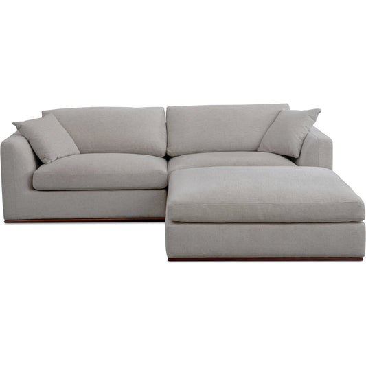 Rue Nook Modular Sectional by Moe's Home Collection. Made from upholstery: 100% polyester, 70% feather, 30% fiber fill, solid wood, plywood frame in a transitional style.
