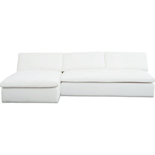 Miles Outdoor Modular 2 Piece Sofa by Moe's Home Collection. Made from aluminum frame, 100% olefin fabric, quick dry foam in a transitional style.