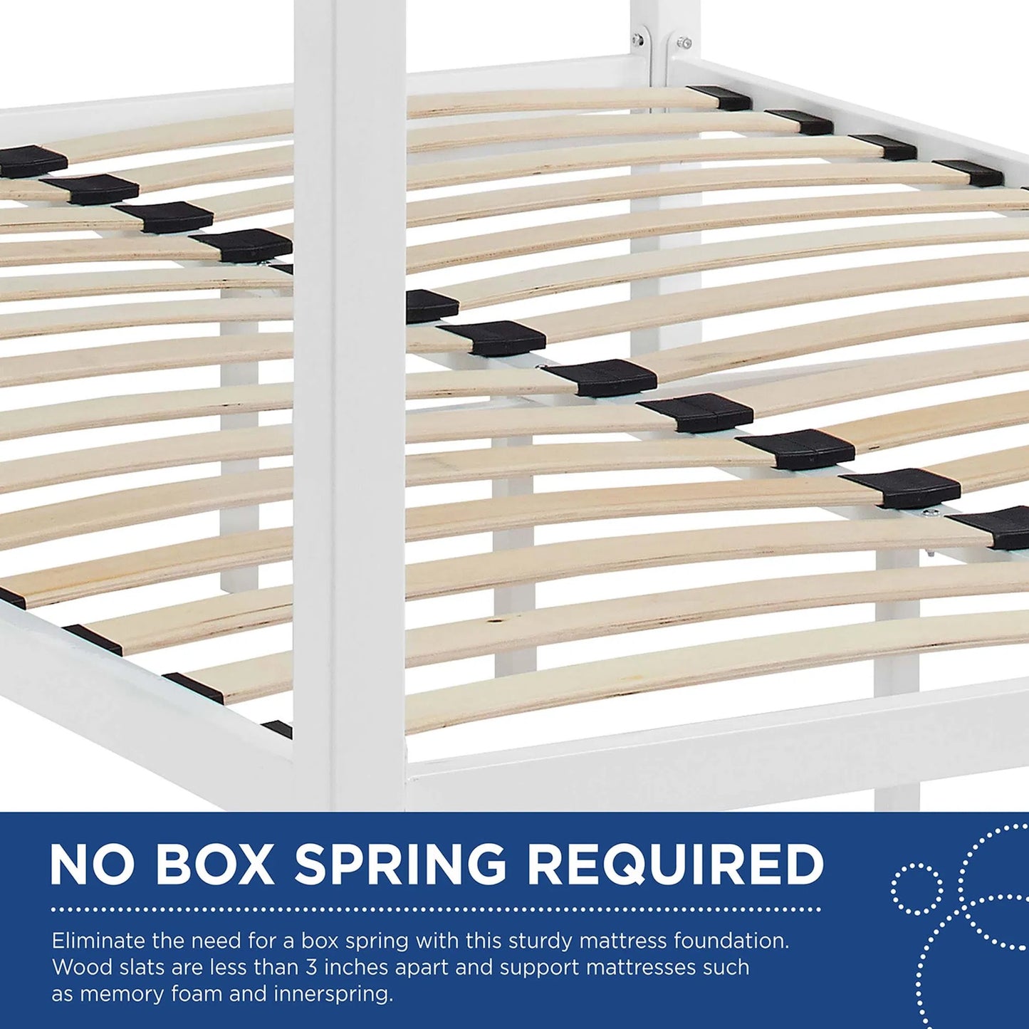 012 S-293308 | Additional Silo | Hopedale Canopy Bed Frame by Evans & Londeen. Made from powder coated steel frame, inner size 60*81in(width is outer size ), bed weight capacity:1323 lbs in a modern style.