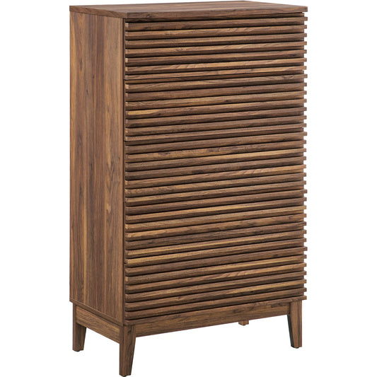 Rennell 5-Drawer Chest by Evans & Londeen in walnut. Made from unique in a transitional style.