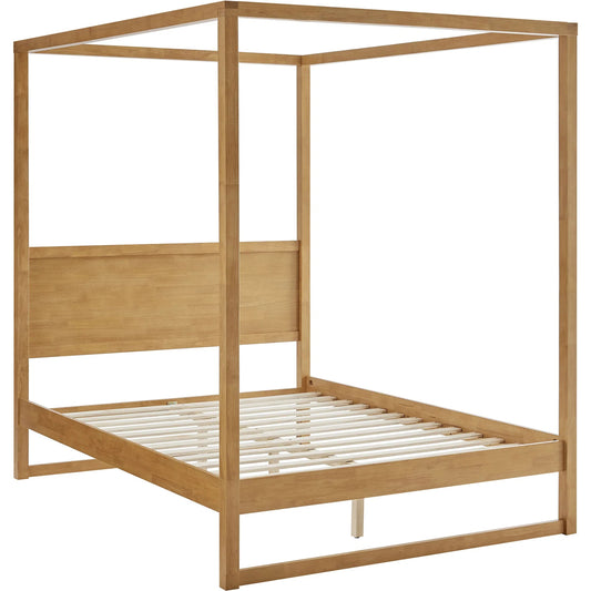 Kingman Wood Canopy Platform Bed by Evans & Londeen. Made from wood in a transitional style.