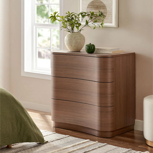 Cheatham 3-Drawer Curved Compact Dresser by Evans & Londeen. Made from unique in a transitional style.