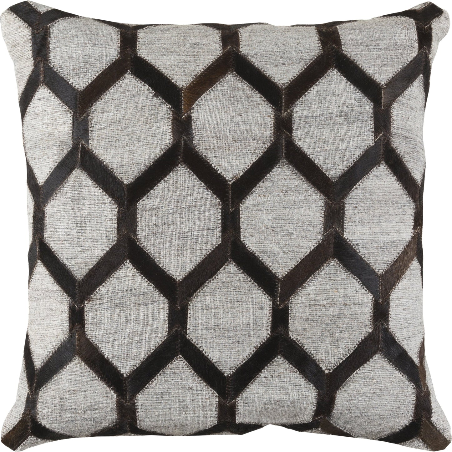 001 S-230476,S-230477 | Additional Silo | Medora Pillow - 17416 by Surya. Made from front: 60% viscose, 40% hair on hide, back: 100% cotton in a modern style.
